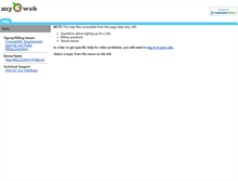 Tablet Screenshot of help.myeweb.net