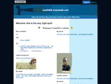 Tablet Screenshot of math05.myeweb.net