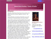 Tablet Screenshot of naturalherbhealing.myeweb.net