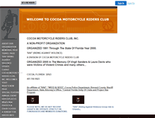 Tablet Screenshot of cocoamotorcycleriders.myeweb.net