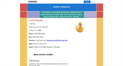 Desktop Screenshot of luchysdaycare.myeweb.net
